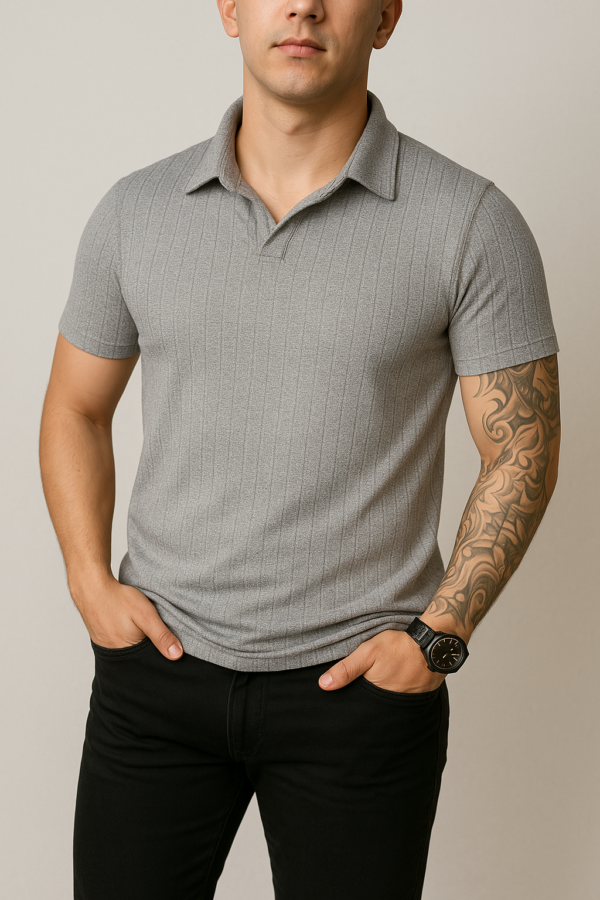 Playera Cuello Polo Media - Imagen 4
