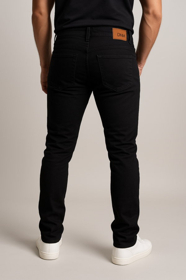 Pantalón Moda Strech Corte Skinny Negro - Imagen 2
