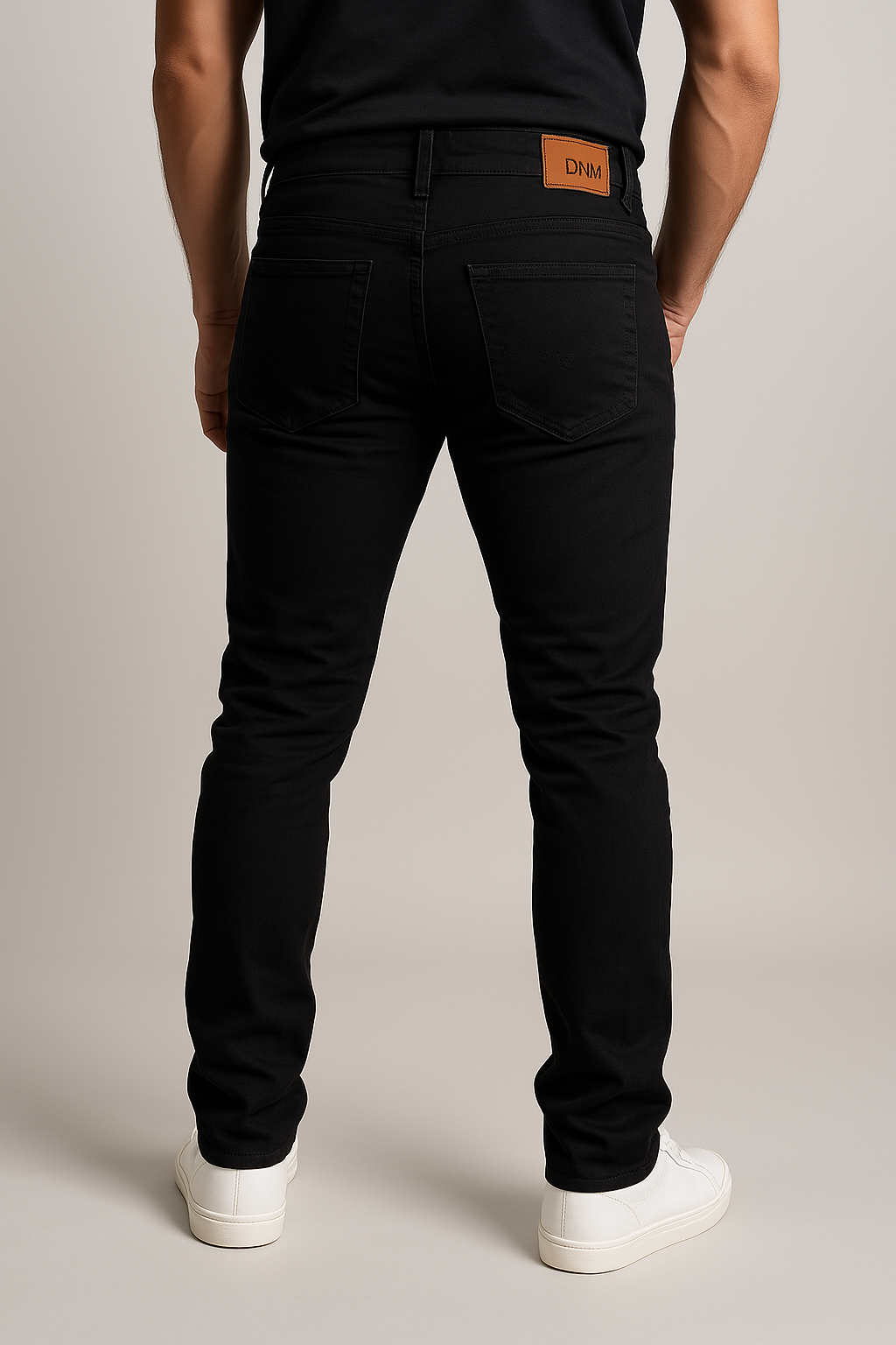 Pantalón Moda Strech Corte Skinny Negro - Imagen 2
